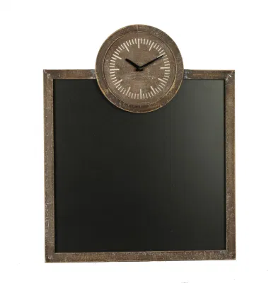 Lavagna con Orologio in legno per muro