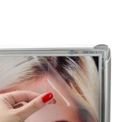 Cornice luminosa a LED &quot;semplice&quot;, su un lato, cornice sottile A4 per poster a LED