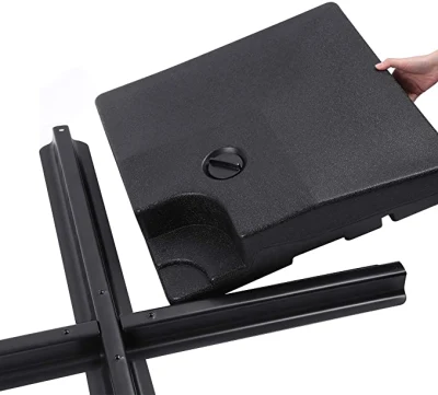 SUPPORTO ombrello con base ad ombrello, base ad acqua, DA 200 lb, QUADRATO Adatto per tutti i tipi di piastrelle a croce
