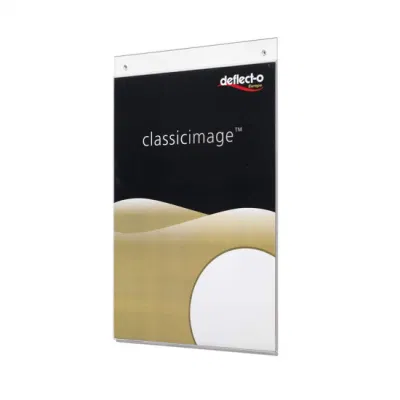 Cartello per fototessera con cornice in plastica trasparente a caldo Supporto