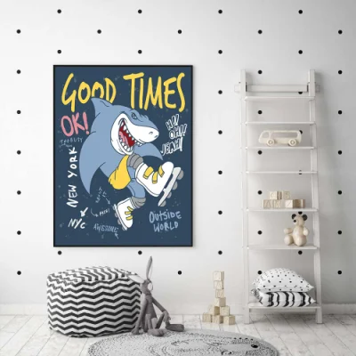 Fonte fabbrica personalizzata Elementsdecoration muratura pittura con cornice Bambini Muro di stampa in tela della stanza
