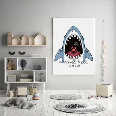 Fonte fabbrica personalizzata Elementsdecoration muratura pittura con cornice Bambini Muro di stampa in tela della stanza