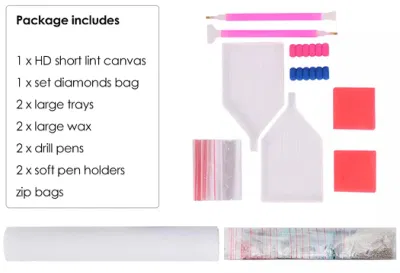 Hot Selling Kit di pittura Diamante Short Lint Canvas Wall Art Trapano completo per arredamento domestico
