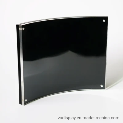 Cornice per display curvo in acrilico da tavolo per Wedding Photo Display