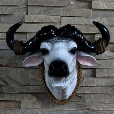 Resina Giraffe Skull Wall Art per decorazione