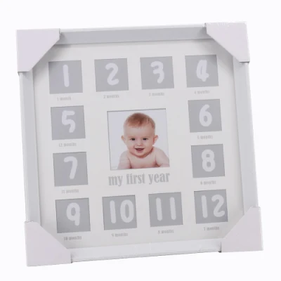 Vendita a caldo nuovo plastica Arrivial 12 mesi cute Baby foto Telaio