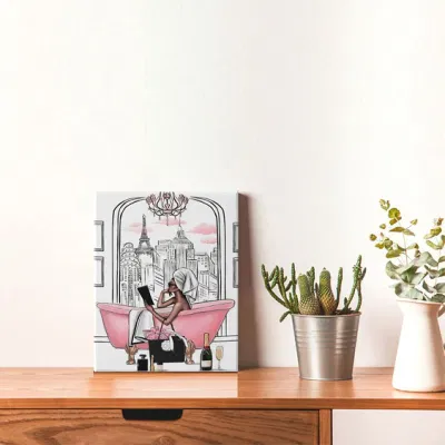 Grossista Prezzo Moda Black Girl Canvas Stampa Wall Art