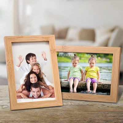 Cornice in legno Photo Frame con Mat Real Glass Natural Profilati in legno