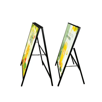 Cartello pubblicitario Sandwich Board Insegne clip in alluminio Snap Frame