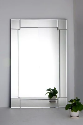 Specchio da bagno rettangolare da 3 mm 4mm 5mm 6mm specchio da parete Specchi per la decorazione domestica dello specchio con il più basso prezzo di fabbrica
