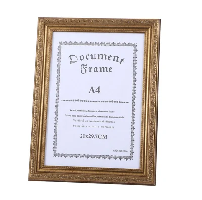 Produttori Custom American vintage Photo Frame A3 A4 certificato Diploma Cornice Premio cornice resina cornice Foto cornice