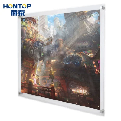 Memorabilia di nozze decorazione Visualizza immagini promozione trasparente elegante Cristallo acrilico Cornice fotografica