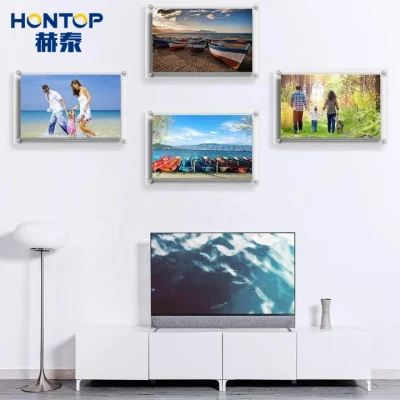 Creative elegante souvenir chiaro regalo regalo di nozze Foto mostra promozione personalizzata Design Showcase cornice fotografica magnetica acrilica digitale