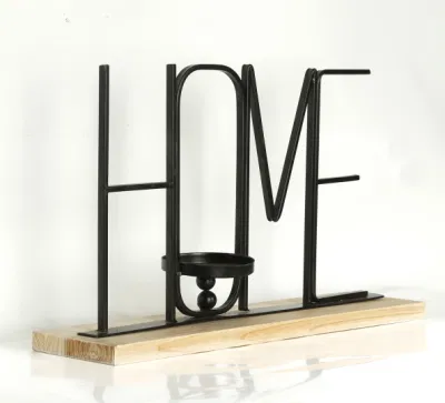 2022 accento domestico moderno decorativo del Candleholder di legno della casa