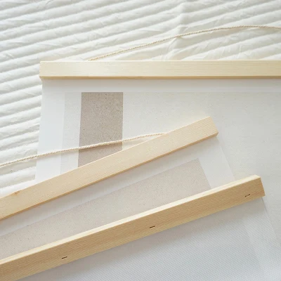 Poster Stampa Poster cornice Hanger, legno massello, tela appesa Stampa muro di disegno