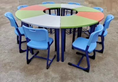 Mobili per classi della scuola moderna, Mobili per studenti Trapezoid, Mobili per bambini Preschool, Mobili in metallo per l&prime;asilo, Mobili per scuole primarie