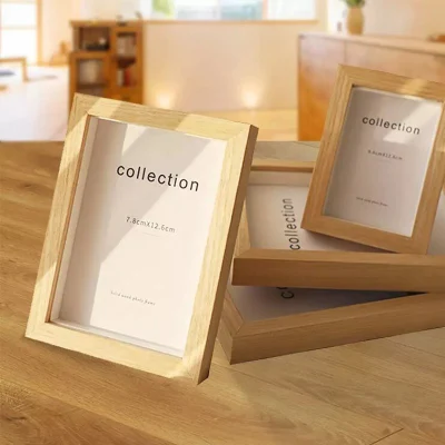 Home Desk Foto cornice tavolo rettangolare quadrato legno cornice fotografica Cornice fotografica personalizzata in legno contratta