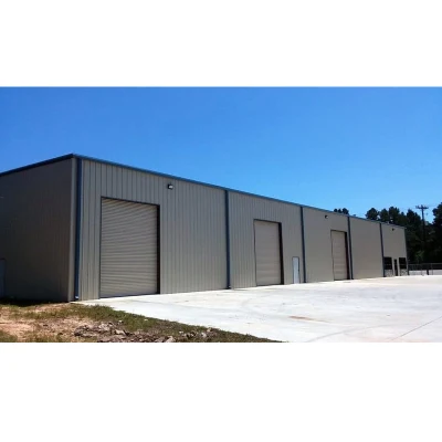 Struttura in acciaio montaggio rapido prefabbricato telaio porta auto shed con Porte multiple