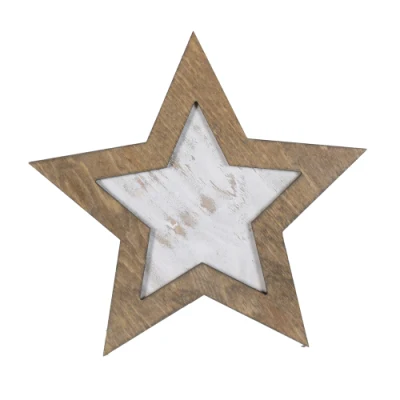 Custom rustico Star legno placca in legno vuoto legno incorniciato insegne