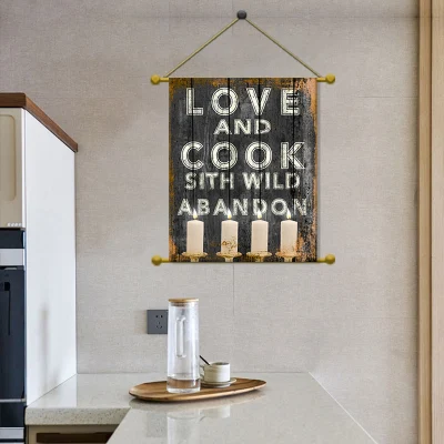Cornice in legno di pino Poster cornice LED Hanger per arredamento domestico