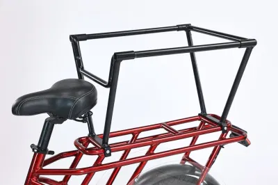 Telaio in acciaio al carbonio per bici elettriche da neve con batteria rimovibile