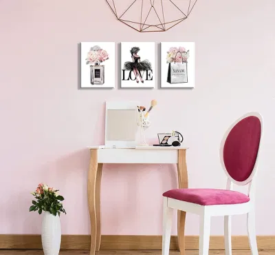  Modern Fashion Wall decor tela olio Pittura astratta stampe d&prime;arte Per bagno