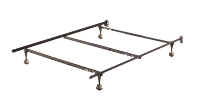Camera in stile USA con letto regolabile in metallo e letti gemelli, letto queen size