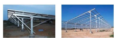 Pannello solare telaio staffa zinco alluminio magnesio acciaio a U grande scala Progetto fotovoltaico a terra