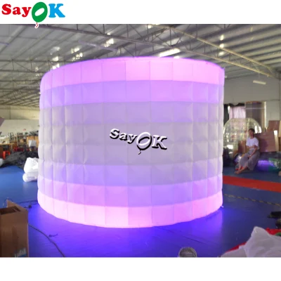 Hot sale LED gonfiabile Photo Booth sfondo parete per Party Evento di nozze