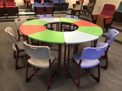 Mobili per classi della scuola moderna, Mobili per studenti Trapezoid, Mobili per bambini Preschool, Mobili in metallo per l&prime;asilo, Mobili per scuole primarie