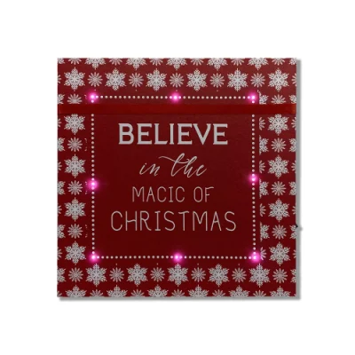 Natale LED tela Wall Art decorazioni casa Natale regalo di festa Visualizzazione immagini