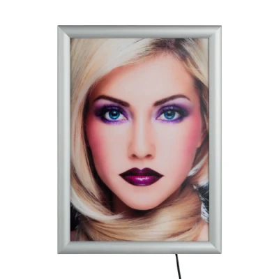 Cornice luminosa a LED &quot;semplice&quot;, su un lato, cornice sottile A4 per poster a LED