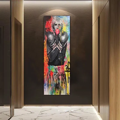 Fabbrica all&prime;ingrosso colorful Boxer tela Watercolor dipinti Wall Art