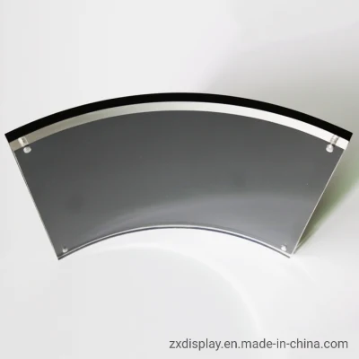 Cornice per display curvo in acrilico da tavolo per Wedding Photo Display