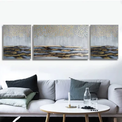 Paesaggio tela Arte dipinti ad olio moderno 100% Fiore dipinto a mano Decorazione astratta dell&prime;albero