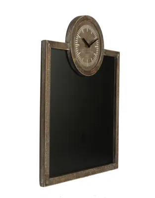 Lavagna con Orologio in legno per muro