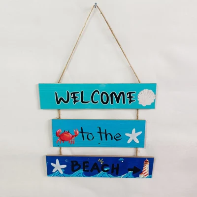 Florida Beach Arrow legno muro decorazione cartello Beach Seaside Road Guida decorazione parete MDF Hanging Beach House arredamento