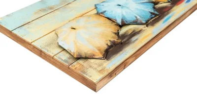 Vancy Arts Modern Arcobaleno tavola di legno pittura indoor metallo Parete pannello parete Arte moderna metallo Arte Casa decorazione parete
