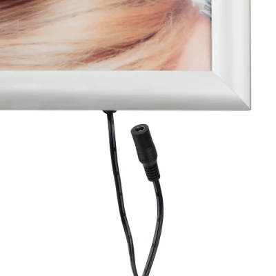 Cornice luminosa a LED &quot;semplice&quot;, su un lato, cornice sottile A4 per poster a LED