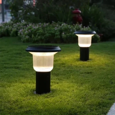 Lampada di emergenza Campeggio Passeggiate Tenda rotonda palla Yard Umbrella Stand up 8 per prato LED patio percorso Outdoor le Luci luce solare Giardino