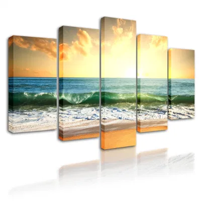 Set da parete per stampe di decorazioni personalizzate per la casa in tela Seascape Panorama moderno Vista Mare