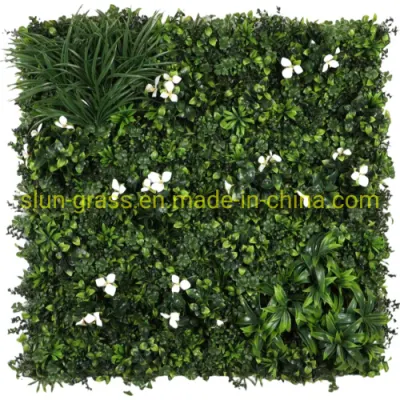 Pianta artificiale parete Fiori Anti UV Boxwood Hedge pianta muro Decorazioni plantes