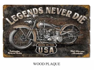 Creative legno decorativo Tavola da parete legno stile motocicletta placca