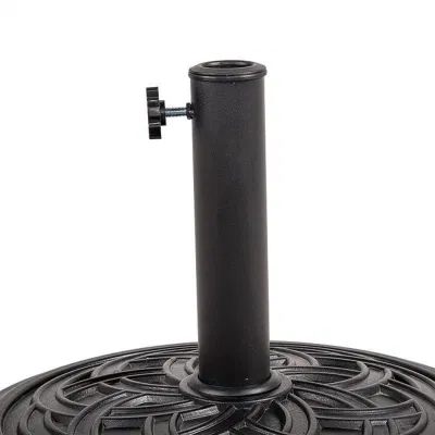 Realizzati in materiali compositi senza ruggine finitura verniciata a polvere di bronzo Base ombrello in pietra da 8 pollici