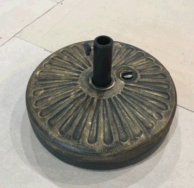Supporto rotondo in HDPE da 22 l ecologico o in oro con riempimento a sabbia Base ombrello stabile patio