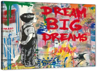 Hot Selling Wall Art dipinti ispiratori tela dipinti Graffiti Pop Posters d&prime;arte stampe per arredamento Casa 36X24 pollici