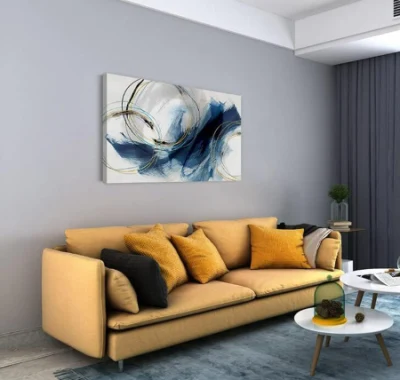 Blue Fantasy colorati Graffiti Wall Art Canvas Abstract Art dipinti