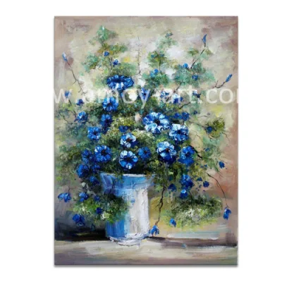 Riproduzione artigianale Flower Landscape tela dipinto ad olio per decorazione a parete