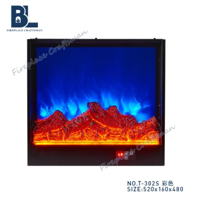 Riscaldatore elettrico decorativo a LED con standing europeo e nuovo design personalizzato Inserto caminetto