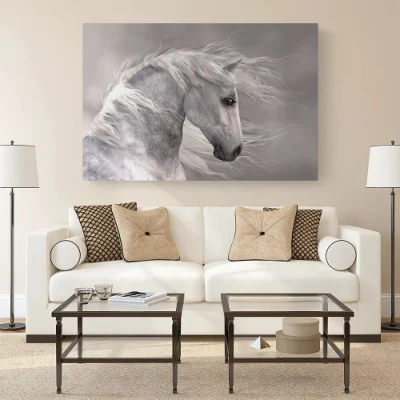 Vendita all&prime;ingrosso disegno di cavalli personalizzati Arte pittura tela decorazione domestica impermeabile HD Print Ready to Hang Canvas Wall Art